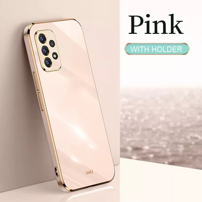 Dengiamas kvadratinis žiedo laikiklis, telefono dėklas, skirtas Samsung Galaxy S22 Ultra S21 S20 FE S10 Plus A32 A52 A72 A51 A71 silikoninis dangtelis