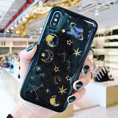 Калъф Outer Space Bling Glitter Star за Samsung S20 FE Plus Galaxy S21 S22 Plus Ultra FE Note 20 Ultra Cover