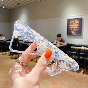 Fashion Flower Glitter Clear Soft θήκη TPU για Samsung Galaxy S22 S21 S20FE Plus Note 20 Ultra A73 A22 A32 A53 A72 A42 A13