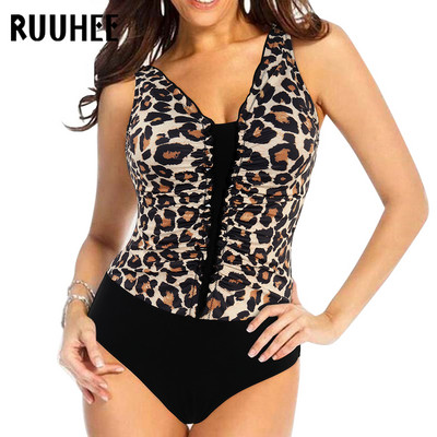 RUUHEE Plus Size One Piece Μαγιό εμπριμέ Μαγιό Γυναικείο κορμάκι Μαγιό Monokini Κοστούμι μαγιό traje de baño Beachwear