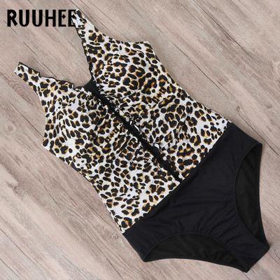 RUUHEE Nagyméretű egyrészes fürdőruha, nyomott fürdőruha Női Body fürdőruha Monokini fürdőruha traje de baño Strandruha