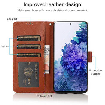 Δερμάτινη θήκη Wallet Flip για Samsung Galaxy A04s A12 A13 A23 A33 A50 A51 A52 A52s A53 A71 A73 S23 Ultra S22 S21 S20 FE S10 Plus