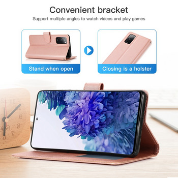 Δερμάτινη θήκη Wallet Flip για Samsung Galaxy A04s A12 A13 A23 A33 A50 A51 A52 A52s A53 A71 A73 S23 Ultra S22 S21 S20 FE S10 Plus