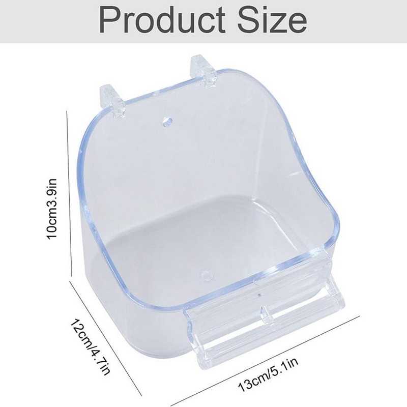 Μπανιέρα Μπανιέρα Μπανιέρα Μπανιέρα Ντους Παπαγάλος Καθαρισμός Μπάνιου Κρεμαστό κλουβί μπανιέρας Δοχείο τροφής Αξεσουάρ πουλιών για καναρινάκια