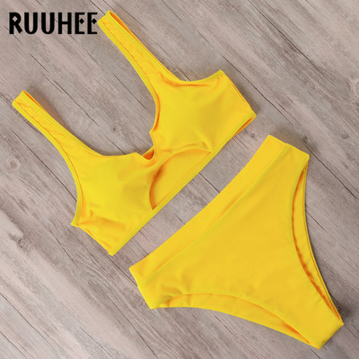 RUUHEE 2021 комплекти бикини Дамски бански бикини Dye Tie Push Up Секси бански костюм Дамски плажни костюми Biquinis Дамски бански костюми
