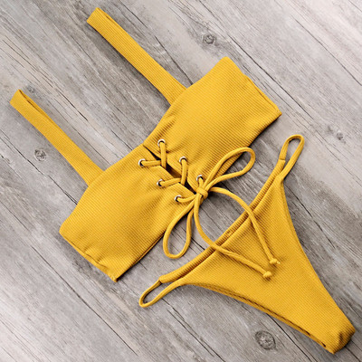 RUUHEE Bikini kupaći kostim Ženski seksi bikini komplet Push Up kupaći kostim s printom Ženska ljetna odjeća za plažu 2020. Ženski bikini