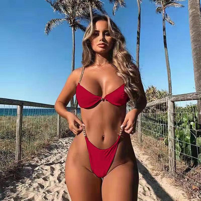 RUUHEE Bikini kupaći kostim Ženski seksi bikini komplet Push Up kupaći kostim s printom Ženska ljetna odjeća za plažu 2020. Ženski bikini