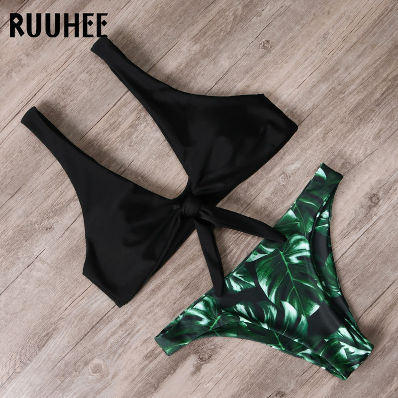 RUUHEE Bikini kupaći kostim Ženski seksi bikini komplet Push Up kupaći kostim s printom Ženska ljetna odjeća za plažu 2020. Ženski bikini