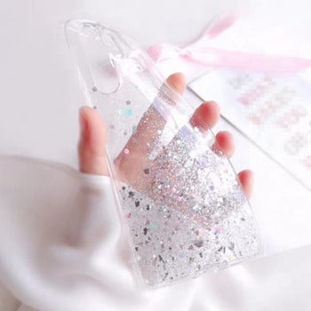 Bling Glitter Star Case за Samsung Galaxy A13 A23 A33 A53 A32 A52 A72 A71 A51 S23 S22 Ultra 5G S21 FE S20 Plus Note 10 20 Cover