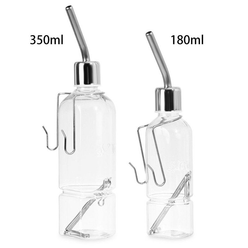 Új 180 ml/350 ml-es kisállat-adagoló Tartós függő itató tengerimalac vízetető hörcsög kulacs kisállat automata itató eszköz