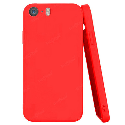 За капак iPhone 5 Калъф за Apple iPhone 5 5S SE 2016 Capa New Liquid Silicone Phone Bumper TPU Soft Cover за iPhone 5 Fundas