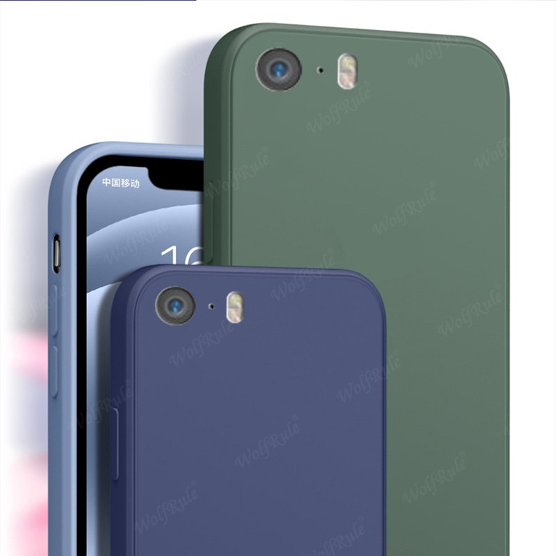 За капак iPhone 5 Калъф за Apple iPhone 5 5S SE 2016 Capa New Liquid Silicone Phone Bumper TPU Soft Cover за iPhone 5 Fundas