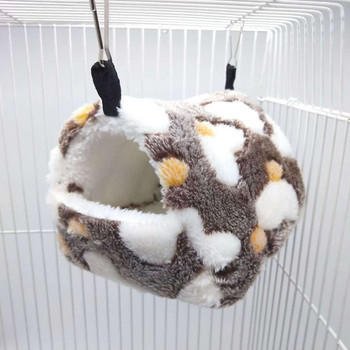 Χειμερινή βελούδινη φωλιά χάμστερ Μικρά κατοικίδια ζώα Κλουβί κρεμαστή αιώρα Ινδικό χοιρίδιο Σκίουρος Ποντίκια Αρουραίος Κρεβάτι ύπνου Κρατήστε ζεστό Σπίτι φωλιάς