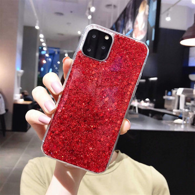 Θήκη Glitter Sequins Για iPhone 14 13 12 11 Pro Max Plus Πολυτελές κάλυμμα από εποξειδικό κρύσταλλο για iPhone XR X XS 6 7 8 SE 2022 Fundas