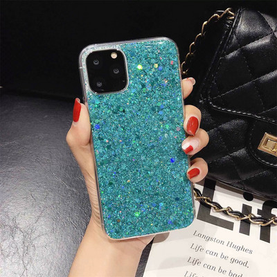 Θήκη Glitter Sequins Για iPhone 14 13 12 11 Pro Max Plus Πολυτελές κάλυμμα από εποξειδικό κρύσταλλο για iPhone XR X XS 6 7 8 SE 2022 Fundas