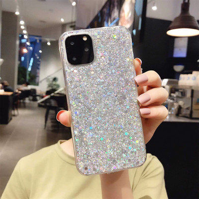Θήκη Glitter Sequins Για iPhone 14 13 12 11 Pro Max Plus Πολυτελές κάλυμμα από εποξειδικό κρύσταλλο για iPhone XR X XS 6 7 8 SE 2022 Fundas