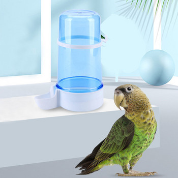 Bird Water Drinker Feeder Container Automatic Birdcage Bottle Water Plastic Transparent Bird Drinking Fountain Dispenser Parrot