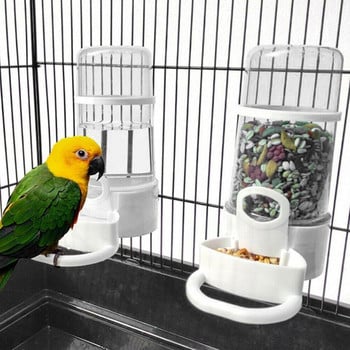 Bird Water Drinker Feeder Container Automatic Birdcage Bottle Water Plastic Transparent Bird Drinking Fountain Dispenser Parrot