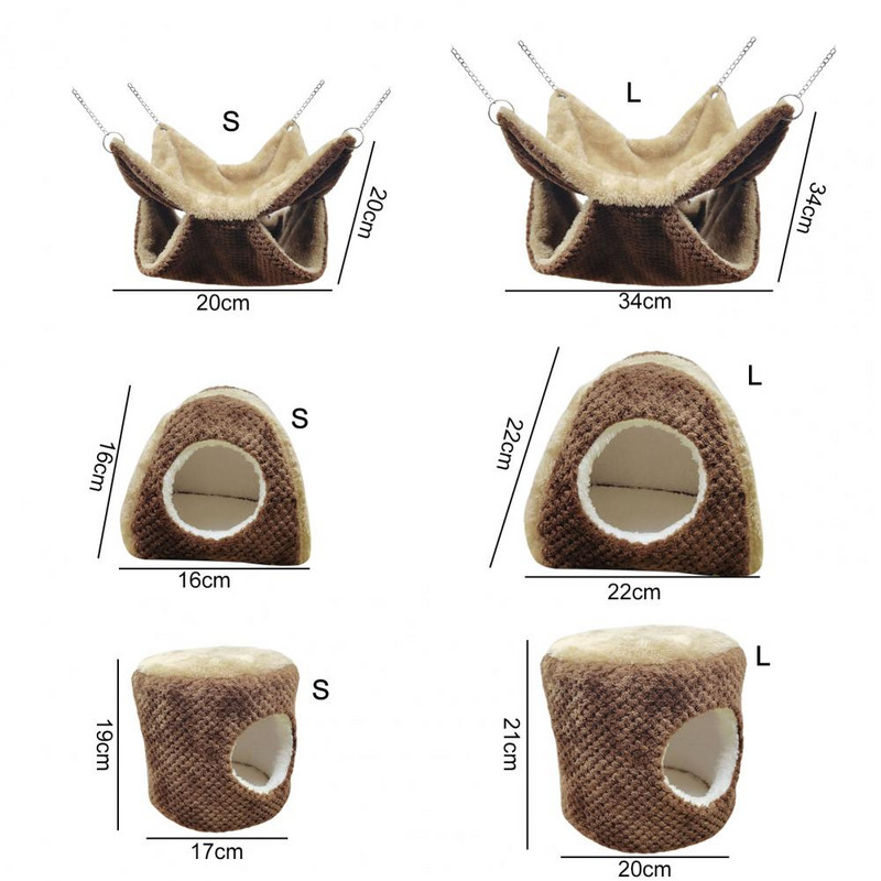 Mókuságy Stílusos szórakoztató hörcsög függőágy tengerimalac sündisznó kisállat ágy párna görények patkány számára