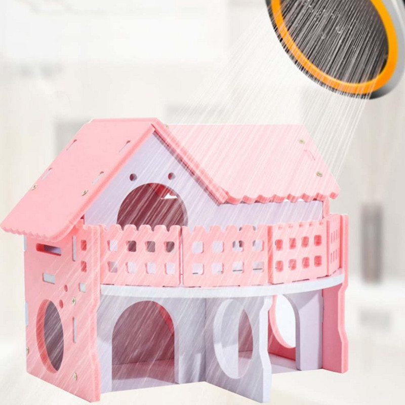 1db fa kétszintes tengerimalac patkány hörcsög fészek villaház kisállat ketrec játék hörcsög kiegészítők brinquedos