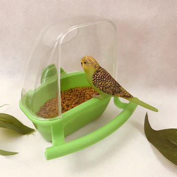 Bird Cage Feeder Parrot Birds Water Hanging Bowl Parakeet Feeder Box Κλουβί για κατοικίδια Πλαστικό δοχείο τροφίμων Προμήθειες πουλιών 1 τμχ