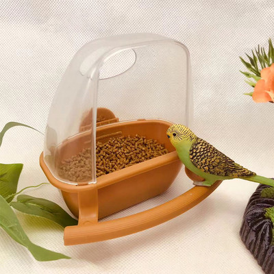 Bird Cage Feeder Parrot Birds Water Hanging Bowl Parakeet Feeder Box Κλουβί για κατοικίδια Πλαστικό δοχείο τροφίμων Προμήθειες πουλιών 1 τμχ