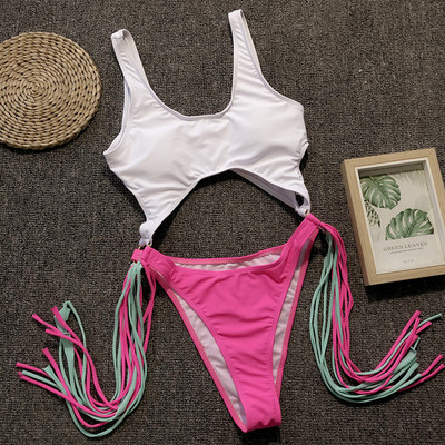 RUUHEE egyrészes fürdőruha fürdőruha női patchwork body 2020 cipzáras fürdőruha női nyári strandruha Monokini biquini