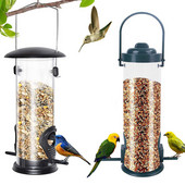 Hrănitor pentru păsări Dozator de hrană Cutie cu hrană pentru papagali Hrănitor pentru păsări suspendat pentru balcon în aer liber Instrument automat de hrănire pentru animale 1buc