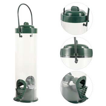 Pet Bird Feeder Food Dispenser Parrot Food Box Εξωτερικό Μπαλκόνι Κρεμαστό Ταΐστρο Πουλιών Flying Animal Automatic Food Feeding Tool 1τμχ