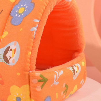 Εκτύπωση Soft Hamster Nest Ημίκλειστο Μικρό Κυνοκομείο για Κατοικίδια Μεγάλος Χώρος Διατήρηση Ζεστού Πρακτικό κρεββάτι με μοτίβο ελέφαντα με χάμστερ για το χειμώνα