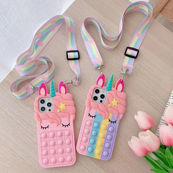 Θήκη Push Bubble για Xiaomi Mi 11 10T Lite Poco X3 M3 F3 Redmi 9A 9AT 9C 9 Note 9T 10 9 8 7 Pro Relieve Stress Pop Toys Fundas