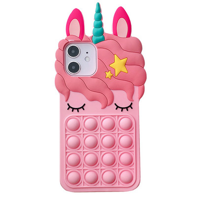 Θήκη Push Bubble για Xiaomi Mi 11 10T Lite Poco X3 M3 F3 Redmi 9A 9AT 9C 9 Note 9T 10 9 8 7 Pro Relieve Stress Pop Toys Fundas