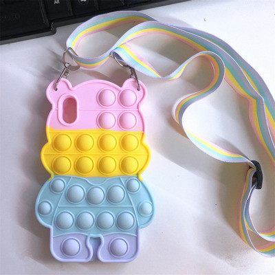 Θήκη Push Bubble για Xiaomi Mi 11 10T Lite Poco X3 M3 F3 Redmi 9A 9AT 9C 9 Note 9T 10 9 8 7 Pro Relieve Stress Pop Toys Fundas