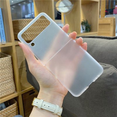 Relief Matte Case for Samsung Galaxy Z Flip 3 5G Floral Tulip Pattern Lens Protect Πτυσσόμενο πλαίσιο πίσω Σκληρό κάλυμμα Z Flip3 Z3