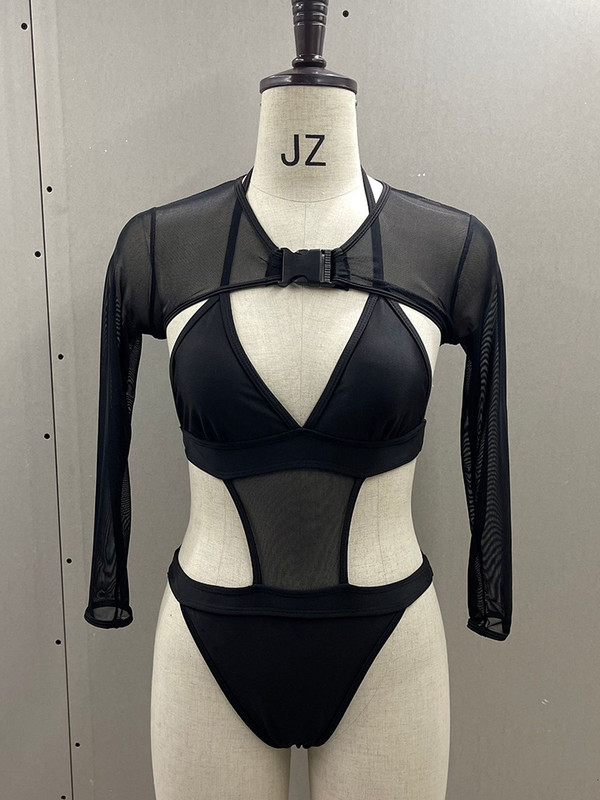 Miyouj Seksi jednodijelni kupaći kostim Jednobojni kupaći kostim Ženski bodi za 2022. Dvodijelna odijela Odjeća za plažu Kupaći kostim s halterima