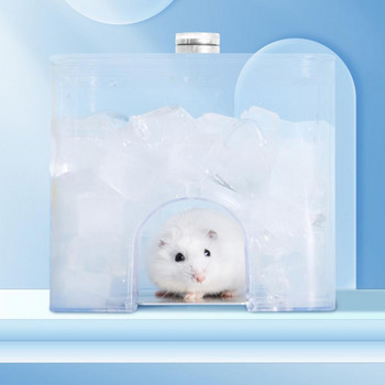 1,5 λίτρο Great Pet Cooling Nest Δεν απαιτείται ηλεκτρική ενέργεια Hamster Igloo Fill Ice Plate Aluminium Heat Dissipation Hamster Igloo for Pet