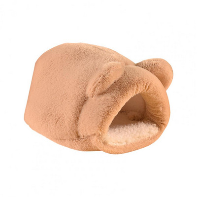 Mekano gnijezdo za hrčka Crtani veliki prostor Krevet za male ljubimce Poluzatvoreno za odmor Plišana kućica za vjeverice u obliku zeca za jesen