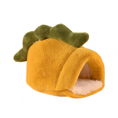 Mekano gnijezdo za hrčka Crtani veliki prostor Krevet za male ljubimce Poluzatvoreno za odmor Plišana kućica za vjeverice u obliku zeca za jesen