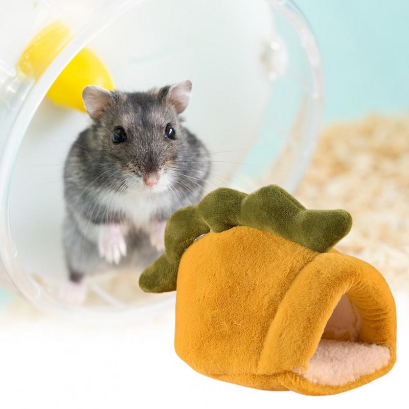 Mekano gnijezdo za hrčka Crtani veliki prostor Krevet za male ljubimce Poluzatvoreno za odmor Plišana kućica za vjeverice u obliku zeca za jesen