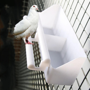 Хранилка за папагали Птици Висяща купа за вода Хранилка за папагали Разширена кутия за храна с голям капацитет Клетка за домашни любимци Пластмасов контейнер за храна
