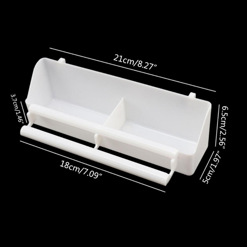 Hranilica za papige, ptice Viseća posuda za vodu Hranilica za papagaje Produžena kutija za hranu velikog kapaciteta Kavez za kućne ljubimce Plastična posuda za hranu