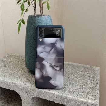 Θήκες τηλεφώνου Lovebay Vintage Ink Dyeing για Samsung Galaxy Z Flip 4 Z Flip 3 5G Fundas Πολυτελή πολύχρωμα, ανθεκτικά στους κραδασμούς σκληρά καλύμματα υπολογιστή