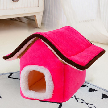 Χαριτωμένο μικρό κρεβάτι ζώων Παχύ βελούδινο σπίτι σκίουρου που πλένεται στο χέρι Ανθεκτικό στο δάγκωμα χάμστερ ινδικά χοιρίδια Σπίτι με φωλιά ύπνου