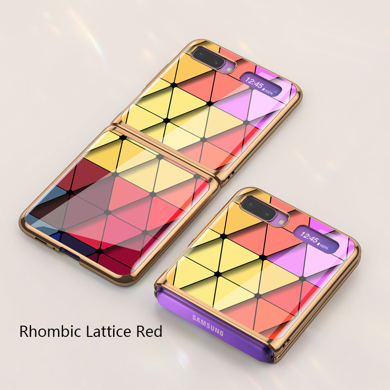 Νέα δημιουργική θήκη τηλεφώνου για Samsung Galaxy Z Flip Super Thin Luxury Elegant Fashion Anti Fall Full Protective Coque Funda