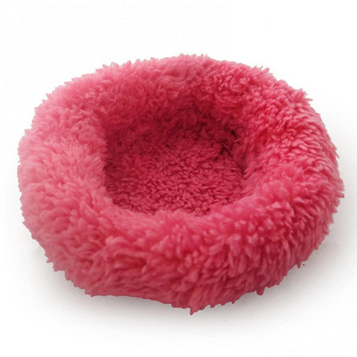 Гнездо за домашни любимци с кръгла форма Топла подложка за хамстер Арктическа кадифена възглавница Заек Подложка за папагал