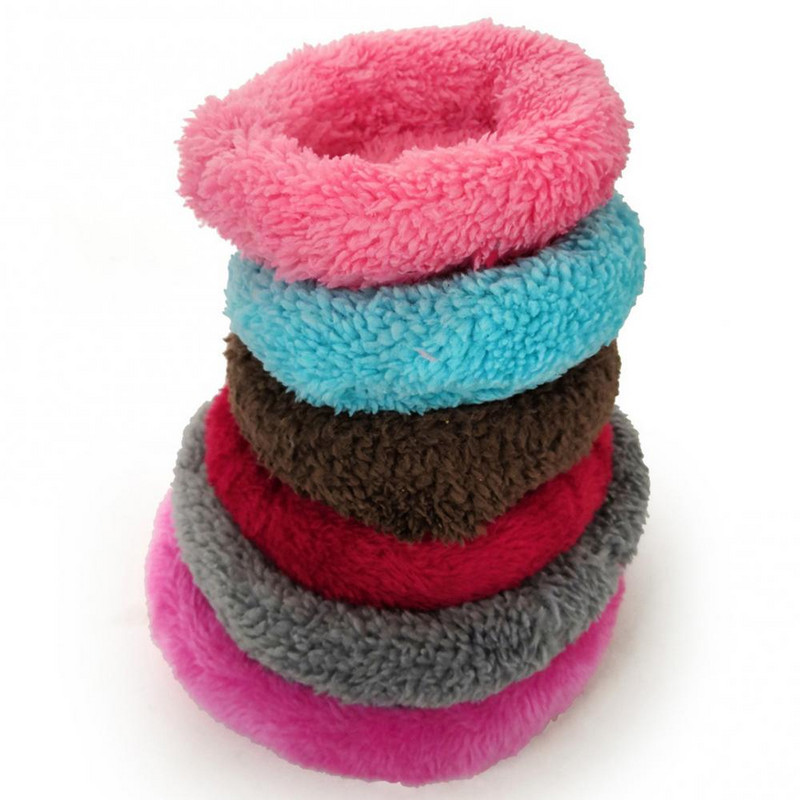 Гнездо за домашни любимци с кръгла форма Топла подложка за хамстер Арктическа кадифена възглавница Заек Подложка за папагал