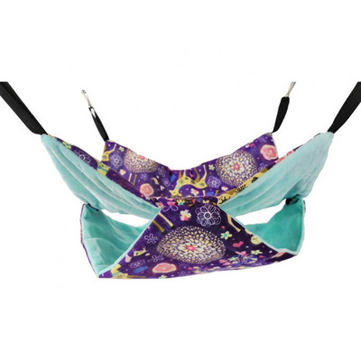 Meleg függőágy ágy fészek alvó kétrétegű függő kisállat hörcsög mókus házi kedvencek pamut hörcsög egér macskaágy