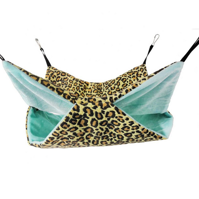 Meleg függőágy ágy fészek alvó kétrétegű függő kisállat hörcsög mókus házi kedvencek pamut hörcsög egér macskaágy