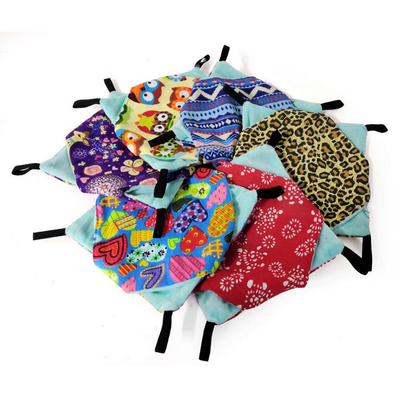 Meleg függőágy ágy fészek alvó kétrétegű függő kisállat hörcsög mókus házi kedvencek pamut hörcsög egér macskaágy