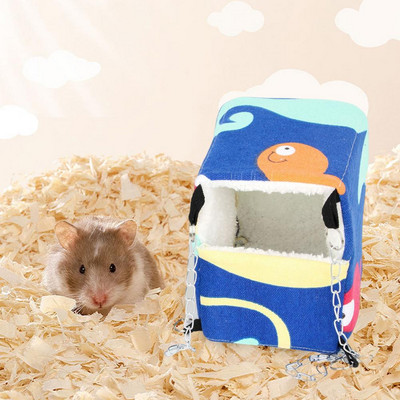 Hamster Nest Hung Soft Big Space Hamster Hamack Триизмерно платно за почивка Подводен свят Спален чувал за домашни любимци за морско свинче